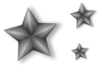Stars Cluster 3d Grey Image